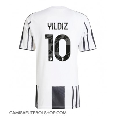 Camisa de time de futebol Juventus Kenan Yildiz #10 Replicas 1º Equipamento 2025-26 Manga Curta Camisa de time de futebol Juventus Kenan Yildiz #10 Replicas 1º Equipamento 2025-26 Manga Curta